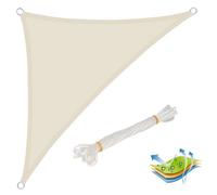 WOLTU Voile d’ombrage triangulaire en polyester, protection contre le soleil avec protection UV pour jardin ou camping,5x5x7 m,