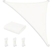 WOLTU Voile d'Ombrage Imperméable,Toile Parasol Protection Solaire et Rayons UV,pour Balcon,Terrasse,Camping,3.6x3.6x5.1m,Beige