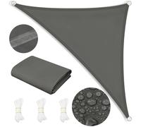 WOLTU Voile d'Ombrage Imperméable,Toile Parasol Protection Solaire et Rayons UV,pour Balcon, Terrasse,Camping,5x5x7m,Gris foncé