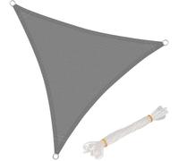 WOLTU Voiles d'ombrage,Triangle 2x2x2m, Respirante en HDPE,Protection Solaire, Anti 85% UV, pour Jardin terrasse Camping, Gris