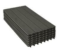 WOLTU WPC Dalle de sol Revêtement Carrelage 30x60cm, pour jardin terrasse, Gris 12 pièce-2 m², GTF005gr-2