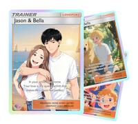 WolunLi Carte Poke personnalisée avec photo, nom et texte - Carte portrait Poke personnalisable - Cadeau d'anniversaire de mariage style2