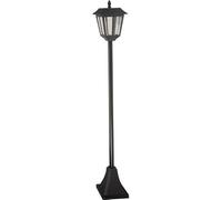 Lampadaire solaire - SMART GARDEN - Metro - 20 lumens - Noir - 130 x 18 cm