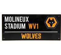 Wolverhampton Wanderers FC - Panneau, plaque de rue TA11532 (Taille unique) (Noir/Blanc/Jaune)