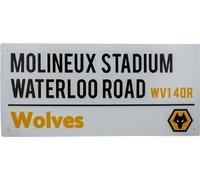 Wolverhampton Wanderers FC - Panneau, plaque de rue TA11569 (taille unique) (Blanc/Noir/Or)
