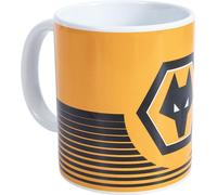 Wolverhampton Wanderers FC - Tasse à café, Linéaire, Céramique TA11992 (Taille unique) (Jaune/Noir)
