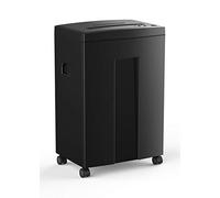 WOLVERINE Lot de 10 Feuilles de Papier P5 Haute sécurité pour déchiqueteuse de Documents 60 Minutes avec Super Micro Coupe pour Papier Lourd, CD, Ultra Longue durée et Poubelle Amovible SD9112 (Noir)