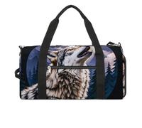 Wolves Howl at The Moon Sac de sport fourre-tout léger pour homme et femme Blanc Taille unique, blanc, Taille unique