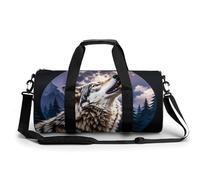 Wolves Howl at The Moon Sac de sport léger pour homme et femme Blanc 45 cm/22,9 cm/22,9 cm, blanc, 17.7in/9in/9in