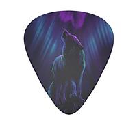 Wolves Howl In The Northern Lights Guitar Plectrums Ensemble de 12 pièces pour guitare acoustique, guitare électrique, contrebasse, ukulélé