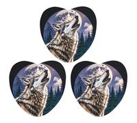 Wolves Lot de 3 désodorisants à suspendre pour voiture, maison, bureau, style blanc