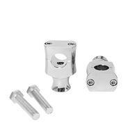 WOLWES Guidon Modification 1 Paire De Supports De Guidon Universels pour Moto, 22 Mm, 25 Mm, Adaptateur De Serrage pour Guidon(25mm Chrome)
