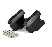 WOLWES Guidon Modification Compatible avec Yamaha pour XT1200Z pour Super pour TENERE 1200 2010 2011 2012 2013 Support De Guidon De Moto Fat Bar Risers Support Adaptateur De Serrage(Black)