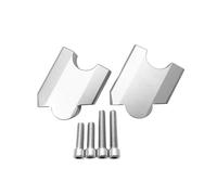 WOLWES Guidon Modification Compatible avec Yamaha pour XT1200Z pour Super pour Tenere 1200 2010 2011 2012 2013 2014 2015 2016 2017 2018 28MM Pince De Barres De Rehaussement De Guidon De Moto(Silver)