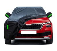 WOLWES Housse de voiture imperméable pour 2019-2024 Skoda Kamiq ACT/Monte Carlo/S/SE/SE Drive/SE L/TSI,Housse de voiture anti-grêle, protection totale contre la pluie, le soleil et les rayons UV(Monte