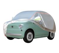 WOLWES Housses pour Auto Adaptée pour for Fiat Topolino,Housses pour Auto en Tissu Oxford Résistant À La Pluie, À La Neige, Au Vent Et Au Soleil, avec Fermetures À Glissière sur Les Portes Latérales.