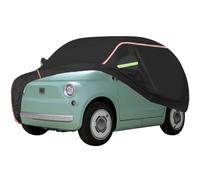 WOLWES Housses pour Auto Adaptée pour for Fiat Topolino,Housses pour Auto en Tissu Oxford Résistant À La Pluie, À La Neige, Au Vent Et Au Soleil, avec Fermetures À Glissière sur Les Portes Latérales.