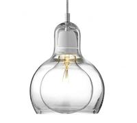 WOLWES Lustre à tête Unique à vis E27, Abat-Jour en Verre de personnalité créative, Suspension de Style Industriel Nordique, luminaires décoratifs d'hôtel de café de Restaurant