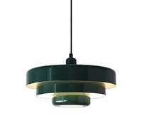 WOLWES Lustre en métal de Style Nordique, Abat-Jour Suspendu coloré créatif, Suspension à Une tête E27 / E26, luminaires de Plafond, Suspension de décoration de Bar de Restaurant