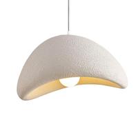 WOLWES Lustre en résine de style industriel, abat-jour de lampe à suspension de personnalité créative, lustre supérieur encastré, lampe suspendue à tête unique à bouche d'escargot E27, luminaires de d