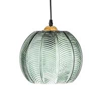 WOLWES Lustres en verre de personnalité créative, lampe à suspension de style nordique, source de lumière E27 à suspension unique, suspension à succion encastrée, luminaires décoratifs pour porche de