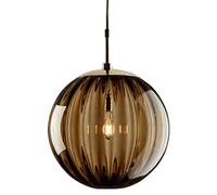 WOLWES Lustres en Verre sphériques créatifs, Suspension de Style Nordique, Suspension encastrée, Lampe Suspendue à tête Unique à Base E14, luminaires de décoration de Bar de Restaurant