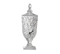 WOLWES Verre avec Robinet Bouteille De Boisson Jus De Canette De Jus Transparent De Grande Capacité en Relief De Style Européen (Color : 03, Size : 5L)