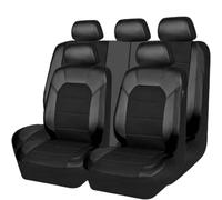 WOLWES Voiture Housses De Siège pour Hyundai i20 2020-2023, Ensemble CompletAvant Et Arrière étanche Cuir Confortable Respirant Couvre-Siège Accessoires,A/Black