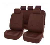 WOLWES Voiture Housses De Siège pour Nissan X-Trail X Trail T33 T32 T31 T30 2001-2024, Ensemble CompletAvant Et Arrière étanche Cuir Confortable Respirant Couvre-Siège Accessoires,D/Coffee