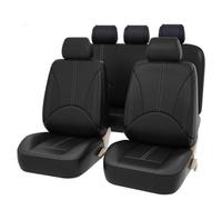 WOLWES Voiture Housses De Siège pour Nissan X-Trail X Trail T33 T32 T31 T30 2001-2024, Ensemble CompletAvant Et Arrière étanche Cuir Confortable Respirant Couvre-Siège Accessoires,A/Black