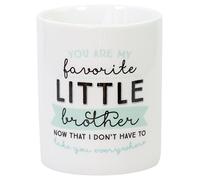 WOM00304 Mug You are My Favorite Little Brother (ANG), Céramique, Multicolore, 11.9 x 8.6 x 10.3 cm