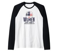 Woman Can't What Proud Flag Firefighter Manche Raglan