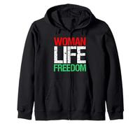 Woman Life Freedom Iran Slogan Patriotique Vintage Sweat à Capuche