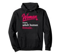 Woman Noun Definition Shirt Adult Human Female Pun Sweat à Capuche