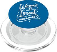Woman of Israel Prov 31:26 Citation de fierté culturelle juive juive PopSockets PopGrip pour MagSafe