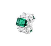 Woman pendant Silver 925 Brosway Fancy with green and white zircons FLG02