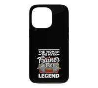 Woman The Myth Trainer The Legend Entraîneur Personnel féminin Coque pour iPhone 13 Pro
