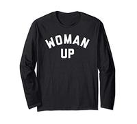 Woman Up Shirts,Feminist Tshirt,Feminism Quote Strong Womens Manche Longue