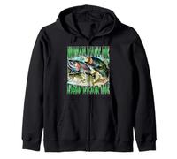 Woman Want Me Fish Fear Me Funny Fishing Bass Meme Blague Sweat à Capuche