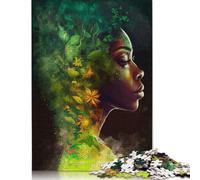 Woman with Floral Growth Puzzle 1000 Pièces Educa Jouet en Bois Divertissement Créatif De l'art De La Décoration Jeu Éducatif Challenge Toy Adultes & Enfants des 14 Ans 1000pcs (40x28cm)
