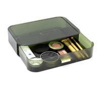 Womanht Tiroirs de rangement empilables pour cosmétiques, soins de la peau, rouges à lèvres, soins des ongles (vert, 1 tiroir)