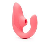 Womanizer Blend Vibromasseur Rabbit double stimulation | Suceur de clitoris Pleasure Air et Vibro Point G | Sextoy Femme | Étanche et Rechargeable | Rose