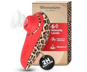 Womanizer Liberty 2 Suceur clitoris Stimulateur clitoridien Sextoy Leopard | Technologie Pleasure Air, 8 niveaux d’intensité, étanche, rechargeable, coque de voyage, discret