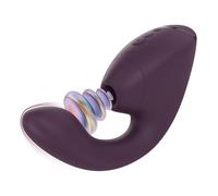 Womanizer Next Duo Vibromasseur Rabbit pour Femme | 14 Niveaux de Succion et Vibration | Double Moteur avec Stimulation Clitoridienne et Point G | Sextoy Silencieux Rechargeable en Silicone | Violet