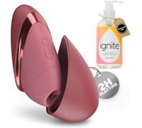 Womanizer Next Liberty Stimulateur clitoridien Bordeaux + Lubrifiant Ignite 250ml