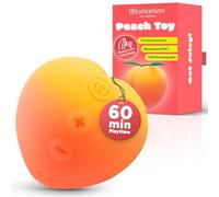 Womanizer Peach Stimulateur Clitoridien | Vibromasseur à Ondes de Pression Air Pulse | 14 niveaux | Rechargeable USB | étanche IPX7 | Avec câble de charge et support | Design Pêche | Autonomie 60 min