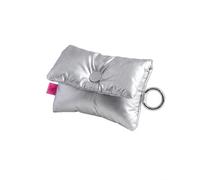 Womanizer Pochette Argentée, Petit Organisateur de Voyage avec Porte-clés | Pochette de Rangement Compacte pour Accessoires de Voyage, Câbles, Bijoux & Petits Objets, Légère et Facile à Transporter