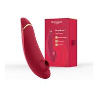 Womanizer Premium 2 Stimulateur clitoridien à succion | Suceur de clitoris avec Autopilot et Smart Silence | Sex Toy aspirant avec 14 niveaux de puissance | Silencieux & étanche | Rouge