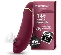 Womanizer Premium 2 Stimulateur clitoridien à succion | Suceur de clitoris Sex Toy avec Autopilot et Smart Silence | 14 niveaux | Silencieux & étanche | Vu dans le film Pour le Plaisir | Rouge