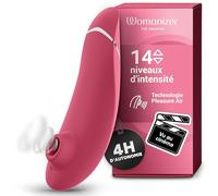 Womanizer Premium 2 Stimulateur clitoridien à succion | Suceur de clitoris Sex Toy avec Autopilot et Smart Silence | 14 niveaux | Silencieux & étanche | Vu dans le film Pour le Plaisir | Rose